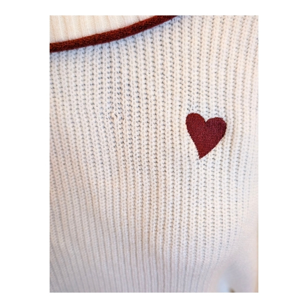 ♥️A New Day Red Heart Pullover Sweater XL Women's Valentine's Day ♥️ - Picture 8 of 8
